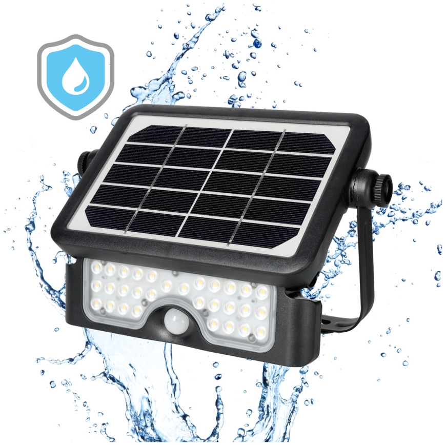LED Соларен прожектор със сензор LED/5W/3,7V 4000K IP65 3000 mAh