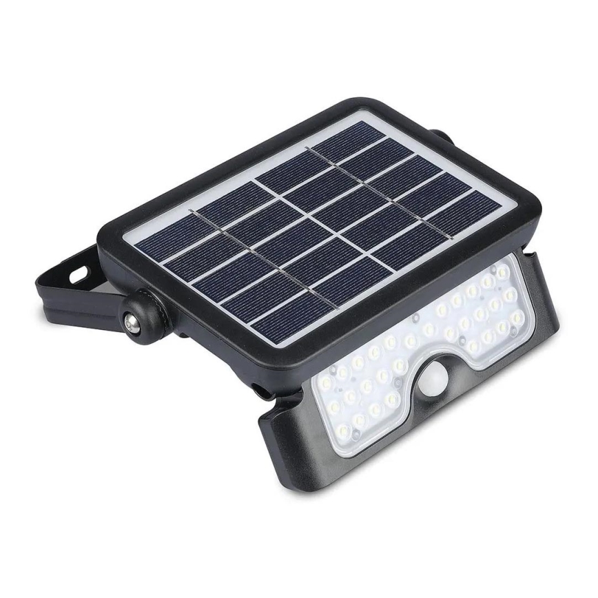 LED соларен прожектор със сензор LED/5W/3,7V IP65 4000K 3000 mAh