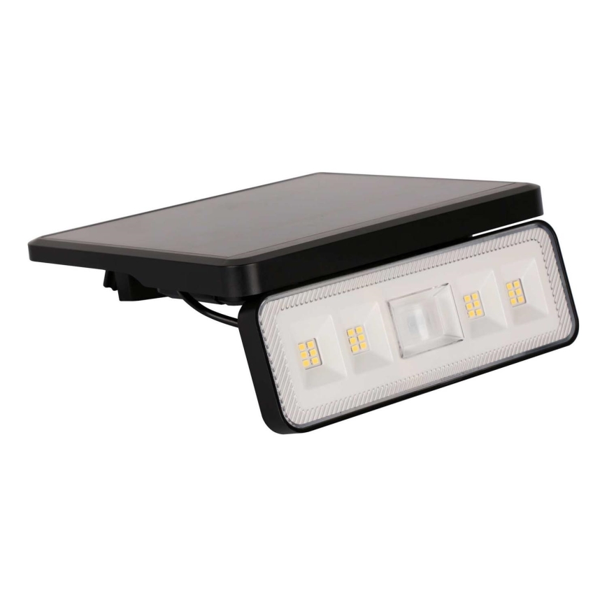 LED соларен прожектор със сензор LED/8W/3,7V 2000 mAh IP54 черен