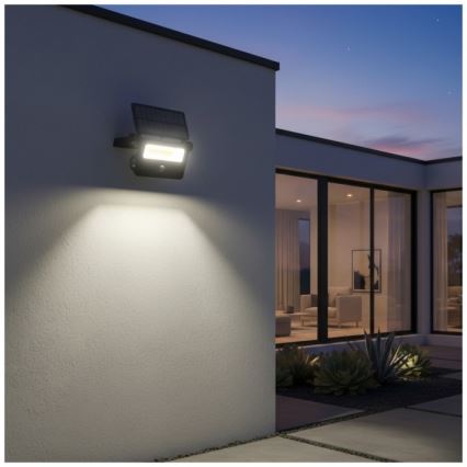 LED соларен прожектор със сензор NCS G2 LED/20W/3,7V 3000/4000/6500K IP54 2600 mAh