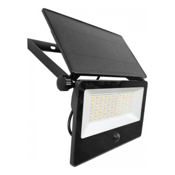 LED Соларен прожектор със сензор NCS G2 LED/30W/3,7V 3000/4000/6500K IP54 5200 mAh
