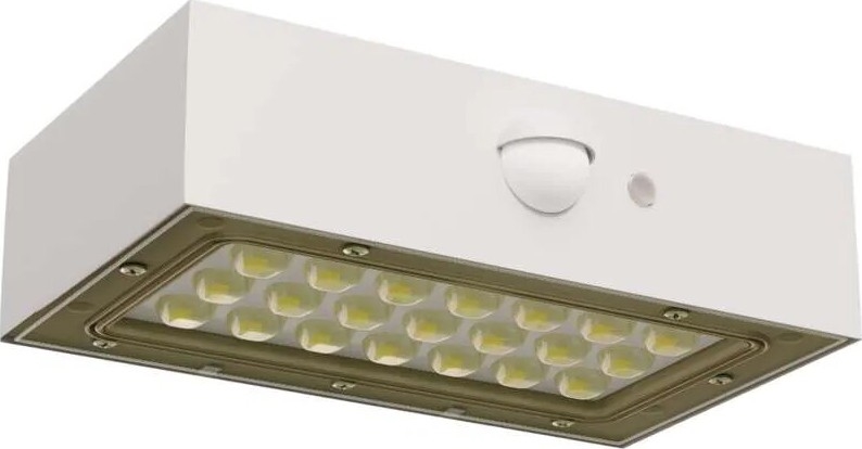 LED Соларен прожектор със сензор за движение LED/3,7V 1200mAh 4000K IP65 бял