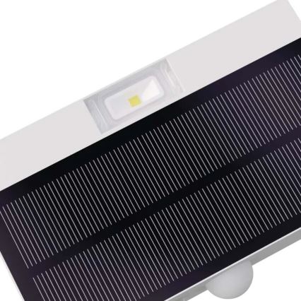 LED Соларен прожектор със сензор за движение LED/3,7V 1200mAh 4000K IP65 бял