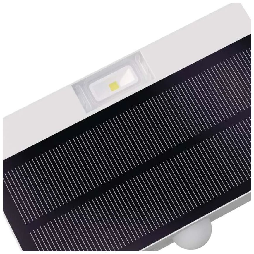 LED Соларен прожектор със сензор за движение LED/3,7V 1200mAh 4000K IP65 бял