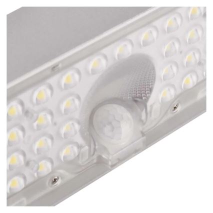 LED Соларен прожектор със сензор за движение LED/3,7V 3000mAh 4000K IP65 бял