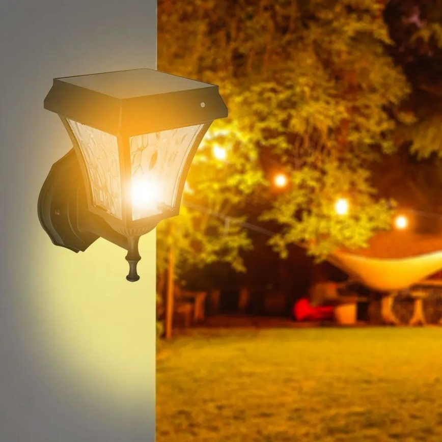 LED Соларен стена лампа 3в1 LED/2W/5,5V 3000K/6000K IP65 2200 mAh