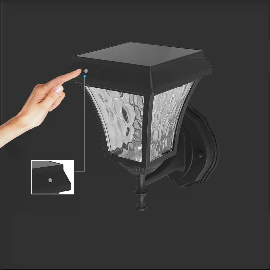 LED Соларен стена лампа 3в1 LED/2W/5,5V 3000K/6000K IP65 2200 mAh