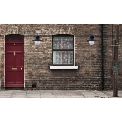 LED соларен стенен осветител LED/0,5W/1,2V 600 mAh IP44 черен