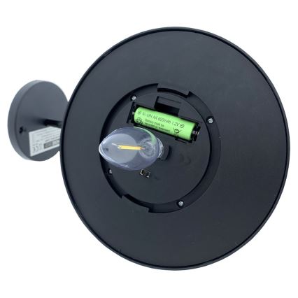 LED соларен стенен осветител LED/0,5W/1,2V 600 mAh IP44 черен