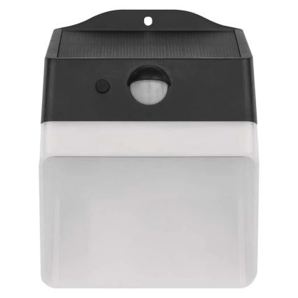 LED соларен стенен фенер с сензор LUMI LED/3,7W IP65 черен