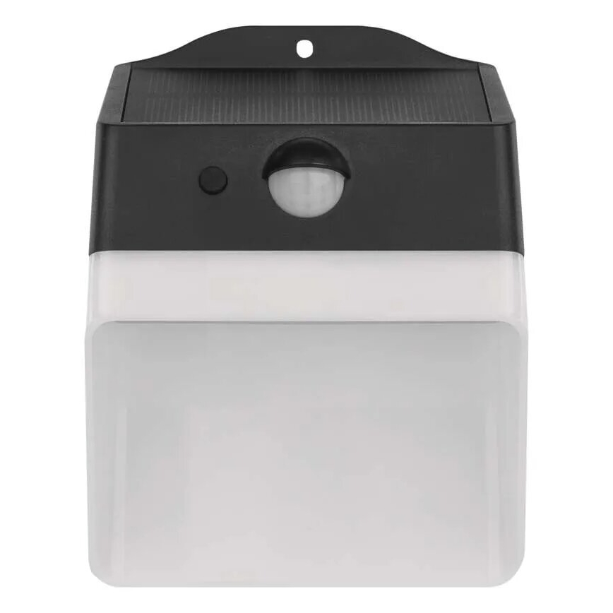 LED соларен стенен фенер с сензор LUMI LED/3,7W IP65 черен