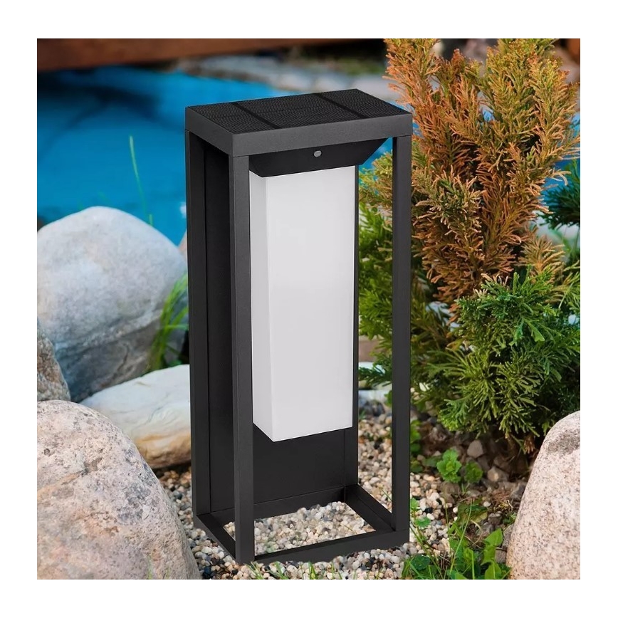 LED соларен стенен осветител с сензор SAMSUNG CHIP LED/2W/3,7V IP65 2600 mAh