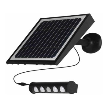 LED соларен стенен фенер с датчик за движение и здрач LED/8W/3,7V 4000 mAh 4000K IP65