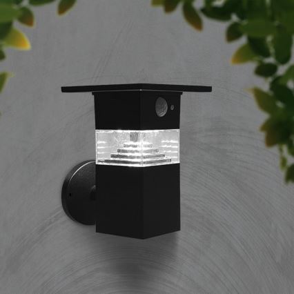 LED соларен стенен осветител с сензор LED/2,5W/3,7V IP54 3000K 2200 mAh