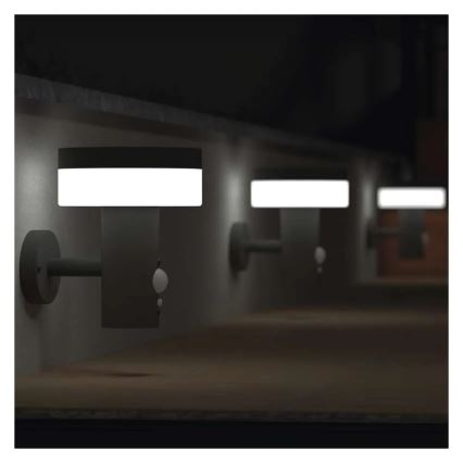 LED соларен стенен осветител с сензор LED/2W/3,7V 1200 mAh IP44