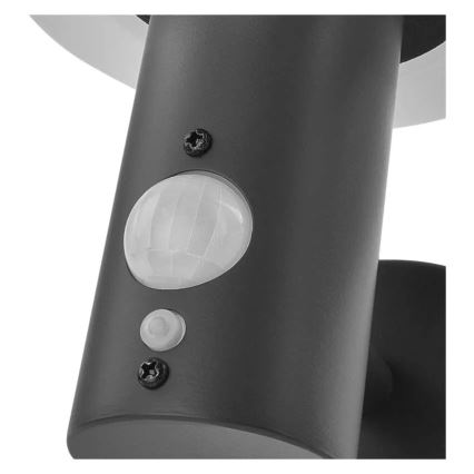 LED соларен стенен осветител с сензор LED/2W/3,7V 1200 mAh IP44