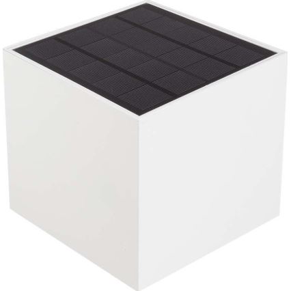 LED соларен стенен осветител с сензор LED/3W/3,7V IP65 4000K 2600 mAh бял