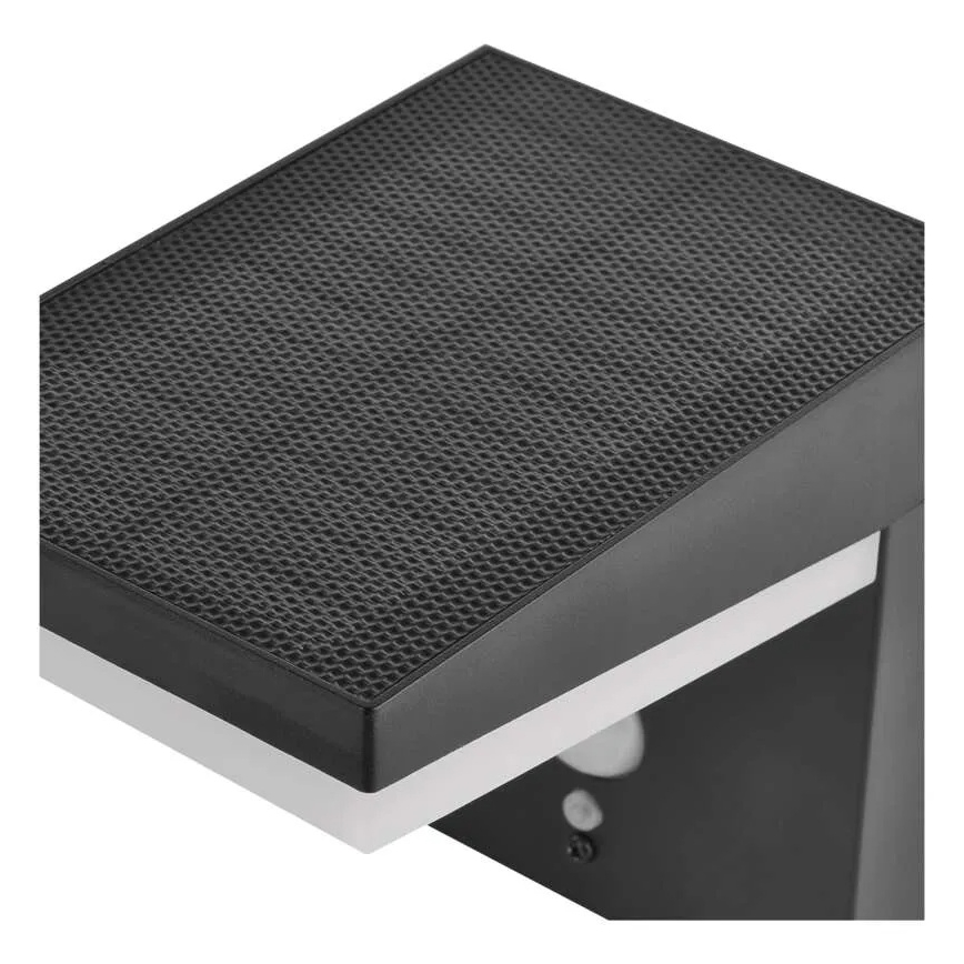 LED соларен стенен осветител с сензор LED/4,4W/3,7V 2200 mAh IP44