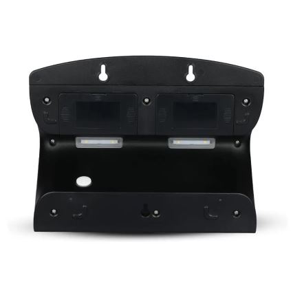 LED соларен стенен фенер с сензор LED/7W/3,7V 4000K IP65 4000 mAh черен