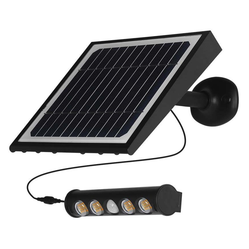 LED соларен стенен осветител с сензор LED/8W/3,7V IP65 6000K 4000 mAh