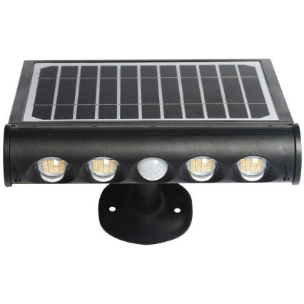 LED соларен стенен осветител с сензор LED/8W/3,7V IP65 6000K 4000 mAh