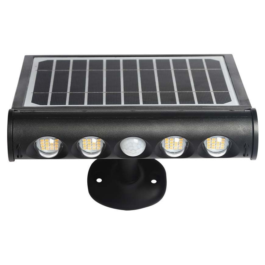 LED соларен стенен осветител с сензор LED/8W/3,7V IP65 6000K 4000 mAh