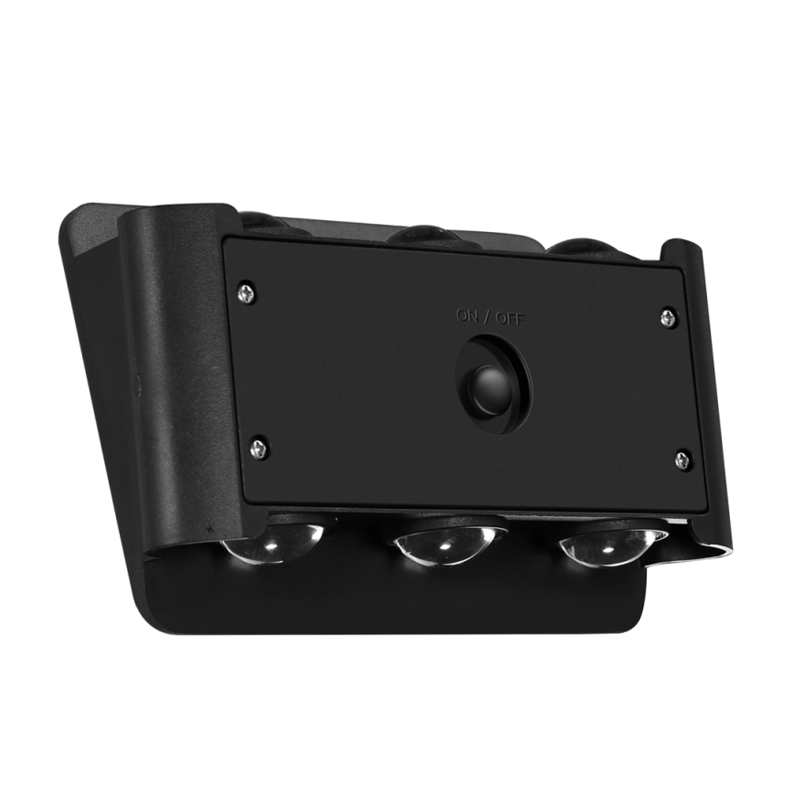 LED соларен стенен осветител ALF LED/4W/1300 mAh 3000K IP54 черен