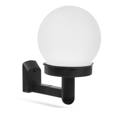LED соларен стенен осветител LED/1,2V 40mAh IP44 черен