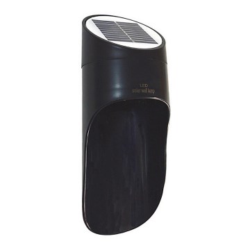LED Соларен стенен осветител PALESA LED/1W/3,7V IP65 1800 mAh черен