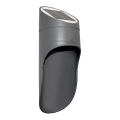 LED Соларен стенен осветител PALESA LED/1W/3,7V IP65 1800 mAh сив
