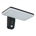 LED соларен стенен осветител с сензор LED/15W/3,2V 4000K/6000K IP65 6000 mAh черен