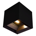 LED соларен стенен осветител с сензор LED/9W/3,7V 3000/4000/5000K 2600 mAh IP65 черен
