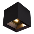 LED соларен стенен осветител със сензор LED/9W/3,7V 3000/4000/5000K IP65 2600 mAh черен