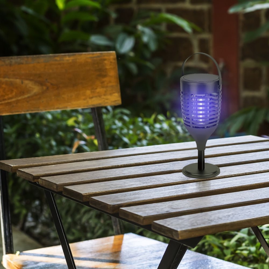 LED Соларен уред за защита от насекоми 3в1 LED/1,3W/3,7V IP24 20 мм 2200 mAh