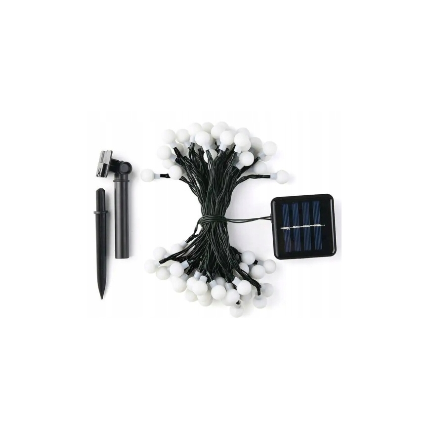 LED соларна декоративна гирлянда 30xLED/8 функции 500 mAh 6,5 m IP67 топло бяло