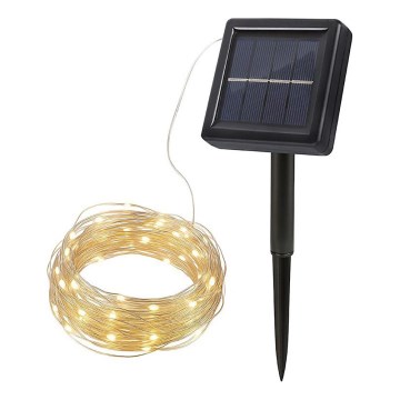LED соларна декоративна гирлянда LED/3,7V 800 mAh 22 m