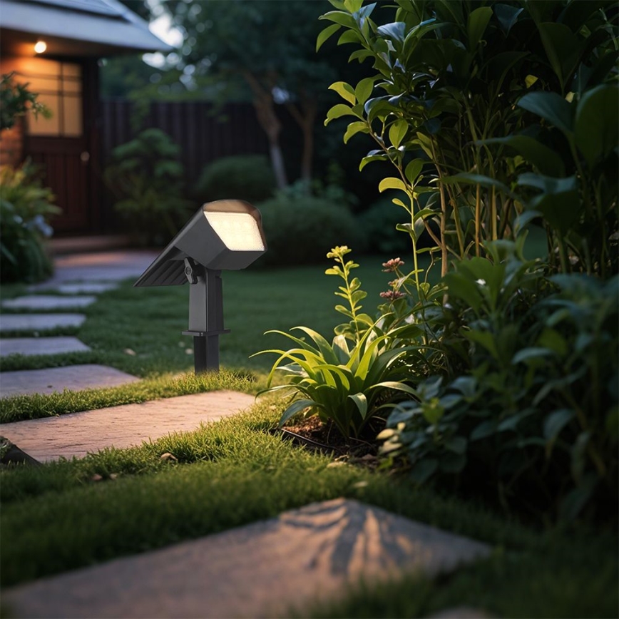 LED соларна лампа 2 в 1 LED/1,3W/3,7V 3000/4000/6400K IP65 1200 mAh