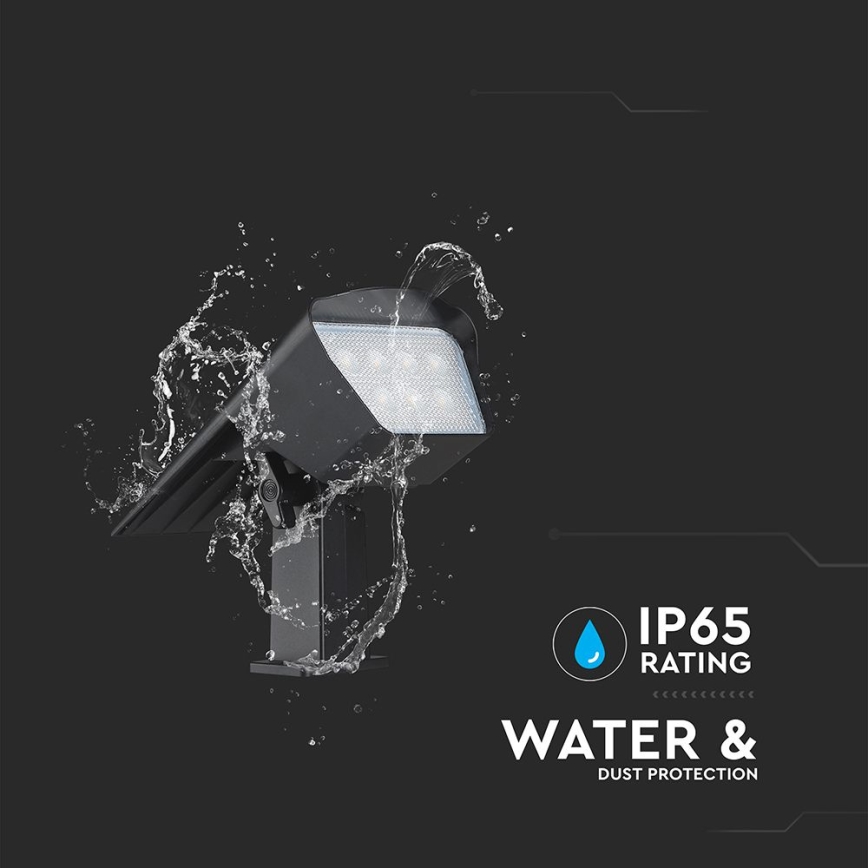 LED соларна лампа 2 в 1 LED/1,3W/3,7V 3000/4000/6400K IP65 1200 mAh