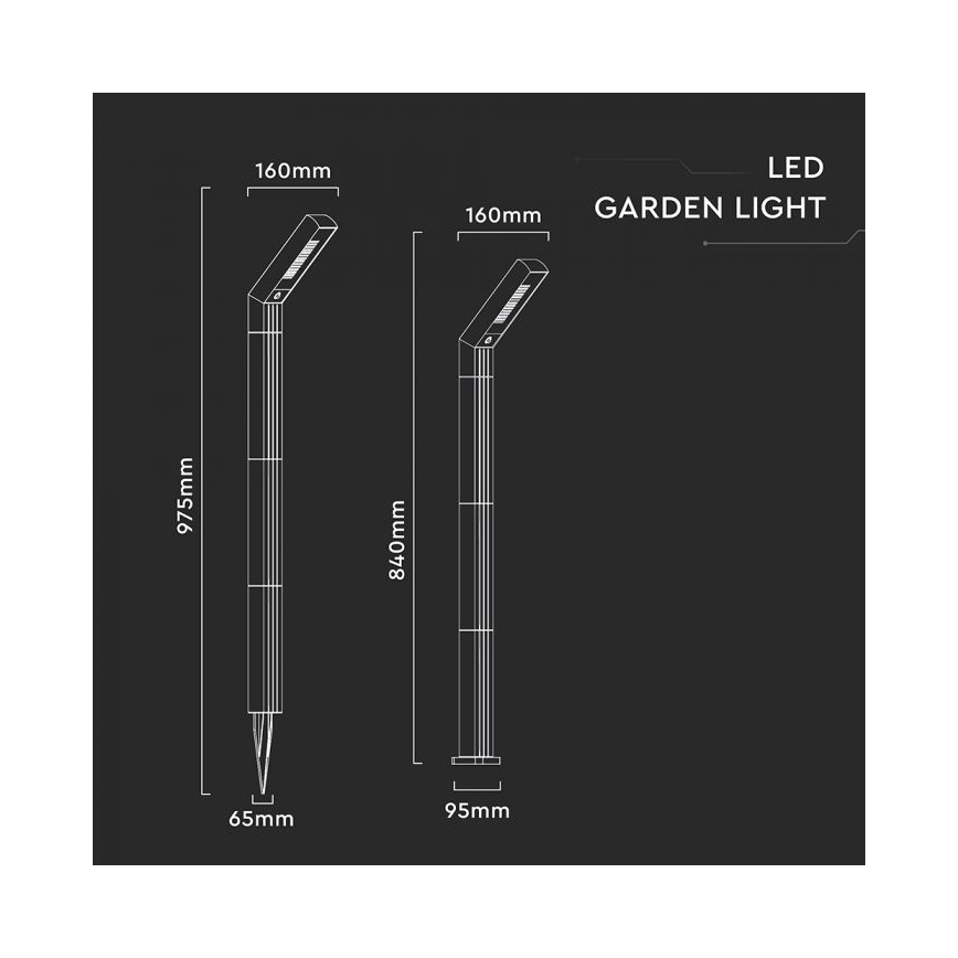 LED Соларна лампа 2 в 1 LED/1,5W/3,7V IP65 1500 mAh