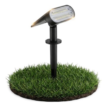 LED соларна лампа 2 в 1 LED/3,7V 1200 mAh IP54 черна