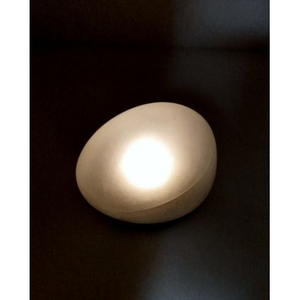 LED соларна лампа 2xLED/1,2V 300 mAh IP44 черна/бяла