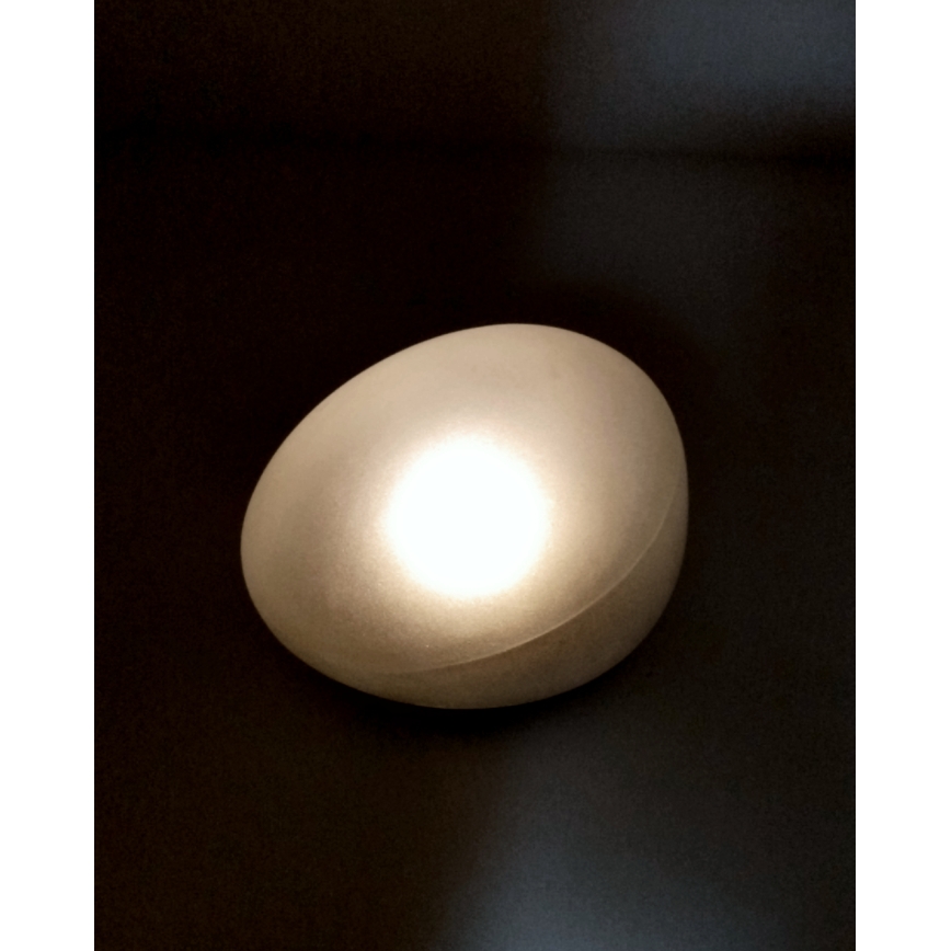 LED соларна лампа 2xLED/1,2V 300 mAh IP44 черна/бяла