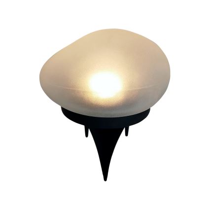 LED соларна лампа 2xLED/1,2V 300 mAh IP44 черна/бяла