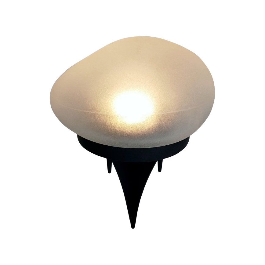 LED соларна лампа 2xLED/1,2V 300 mAh IP44 черна/бяла