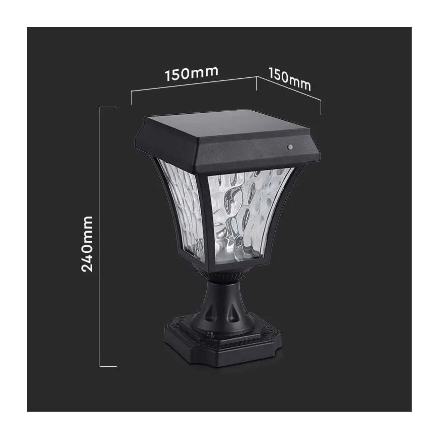 LED Соларна лампа 3в1 LED/2W/5,5V IP65