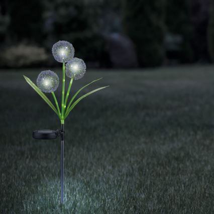 LED Соларна лампа ALLIUM LED/1,2V 6500K 600 mAh IP44 черен