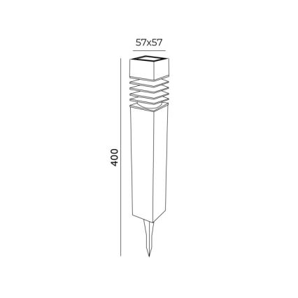 LED соларна лампа AURORA LED/1xAAA 4000K IP44 100 mAh