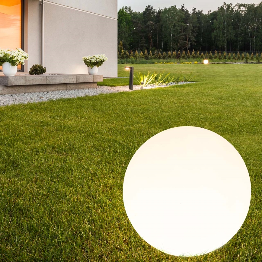 LED Соларна лампа BALL LED/3,7V 2000 mAh Ø 50 см IP65 бял