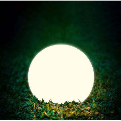 LED Соларна лампа BALL LED/3,7V 2000 mAh Ø 50 см IP65 бял