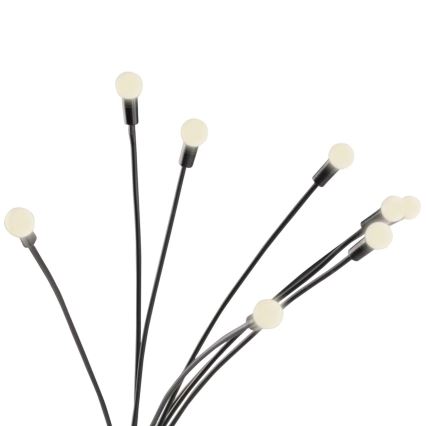 LED Соларна лампа FIORINI 8xLED/1,2V 600 mAh IP44 черен